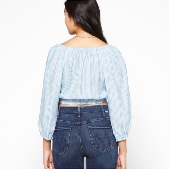 BCBGeneration 3/4 Sleeve V Neck Surplice Crop Top size XL NWT - Picture 2 of 10